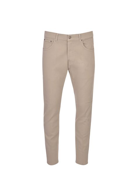 Pantalone Dondup Dian uomo UP576BS0030 PTD Beige carrot bottone cerniera DONDUP | Pantaloni | UP576BS0030 PTD010